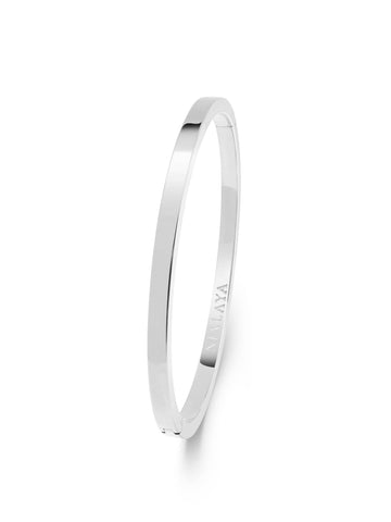 Nialaya Men's Bangle Men's Silver Simplicity Bangle